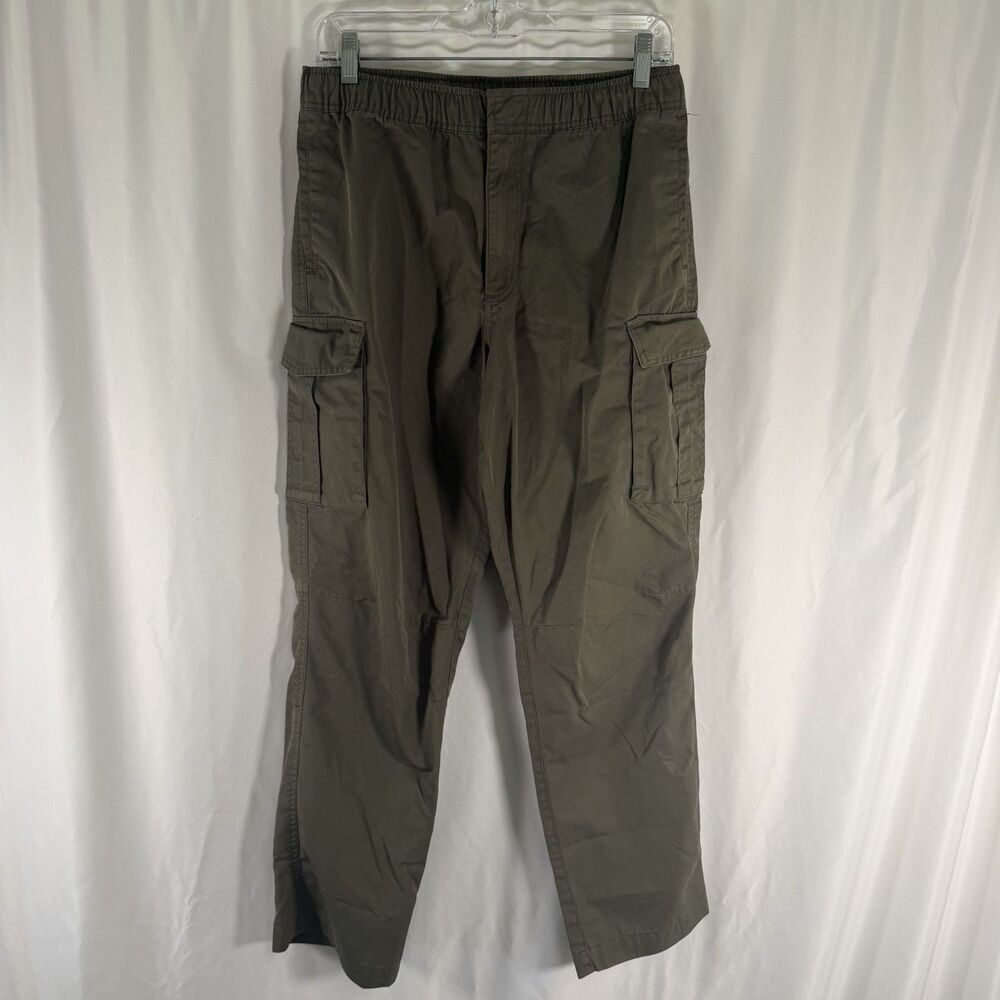 CSG Tactical Joggers Men's Medium Green Drawstring Cargo Pockets Snap Zip